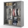 Armoire dressing  2 portes coulissantes avec miroirs , Gamme concept
