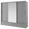 Armoire dressing  3 portes coulissantes avec tiroirs , Gamme concept