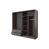 Armoire dressing 4 portes 2 tiroirs , Gamme boston