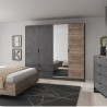 Armoire dressing 4 portes 2 tiroirs , Gamme boston