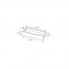 Armoire dressing 4 portes 2 tiroirs , Gamme boston