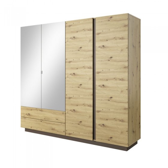 Armoire dressing 4 portes 2 tiroirs , Gamme siena