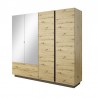 Armoire dressing 4 portes 2 tiroirs , Gamme siena