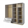 Armoire dressing 4 portes 2 tiroirs , Gamme siena
