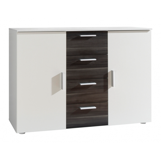 Commode contemporaine 2 portes 4 tiroirs , Gamme arte