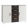 Commode contemporaine 2 portes 4 tiroirs , Gamme arte