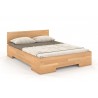 Lit double  design haut en  bois  hetre massif, Gamme vento