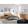 Lit en bois massif hetre style contemporain  , Gamme aga