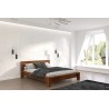 Lit  double contemporain en bois pin massif , Gamme oslo