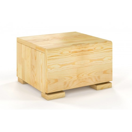 Chevet design en pin massif,  chevet bas, Gamme indigo