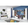 Armoire enfant en bois, 2 portes, 2 tiroirs, Gamme elche