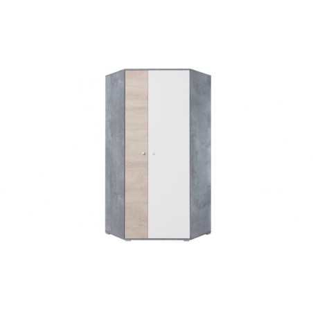 Armoire d'angle enfant en bois, 2 portes, 5 niches, Gamme elche