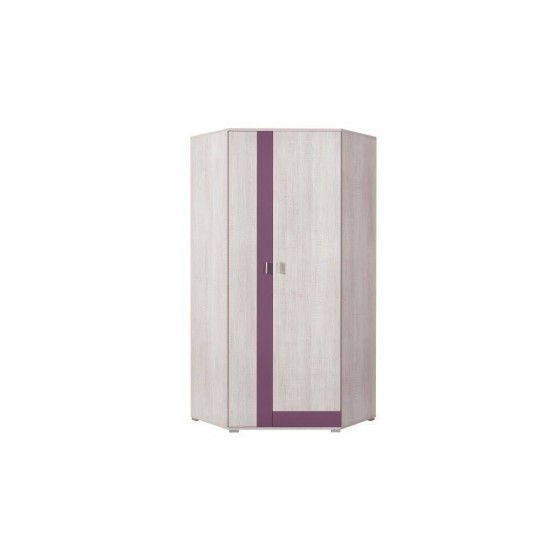Armoire d'angle enfant en pin, 2 portes, Gamme evora