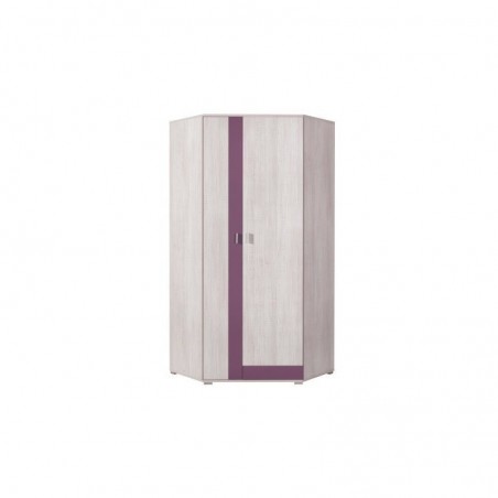 Armoire d'angle enfant en pin, 2 portes, Gamme evora