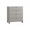 Commode 4 tiroirs, Gamme simple, marque vox