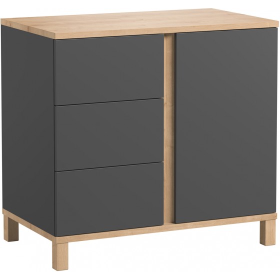 Commode bebe design 3 tiroirs, Gamme altitude, marque vox