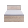 Lit ado en bois blanc et gris, 2 tiroirs, Gamme faro