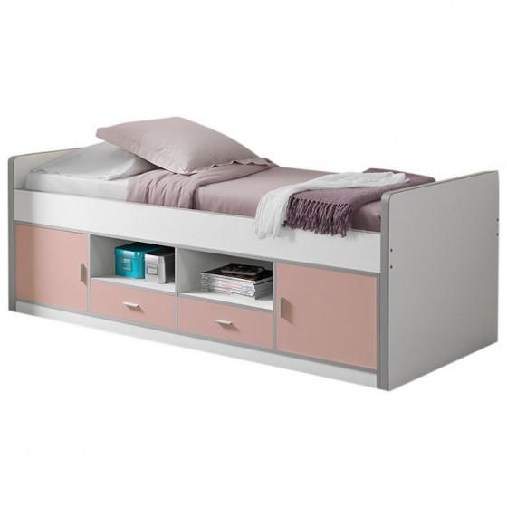 Lit enfant 90x200 avec rangements, Gamme bonny