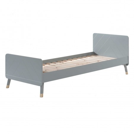 Lit enfant 90x200 gris , Gamme billy