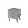 Lit enfant 90x200 gris , Gamme billy