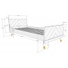 Lit enfant 90x200 vert, Gamme billy