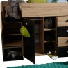 LIT ENFANT COMBINE 90X200  AVEC ESCALIER  ET  BUREAU ? GAMME SMART