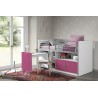 Lit compact enfant 90x200 avec bureau- Gamme bonny