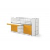 Lit compact enfant 90x200 avec bureau rabattable- Gamme bonny