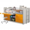Lit compact enfant 90x200 avec bureau rabattable- Gamme bonny