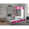 Lit gigogne enfant avec armoire et tiroir, Gamme dream