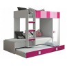 Lit gigogne enfant avec armoire et tiroir, Gamme dream