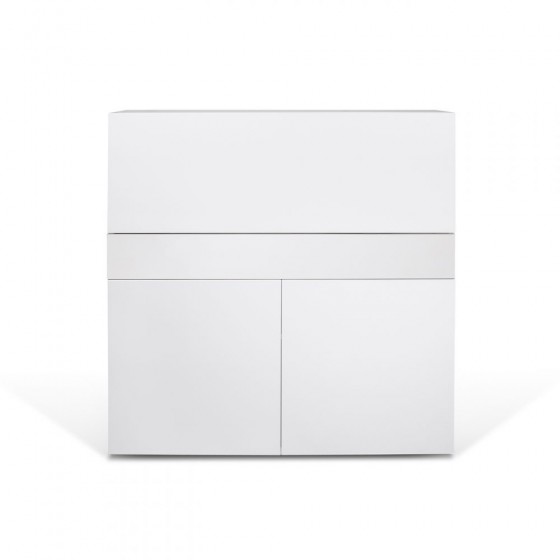 Meuble secretaire design 3 portes 1 tiroir , Gamme focus