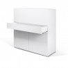 Meuble secretaire design 3 portes 1 tiroir , Gamme focus
