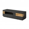 Meuble tv en bois, 2 tiroirs, 1 niche, 1 porte, Gamme florence