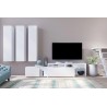 ENSEMBLE MEUBLE TV DESIGN AVEC 3 COLONNES - GAMME ASPEN