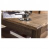 Table basse double plateau en chêne, carré, Gamme nice