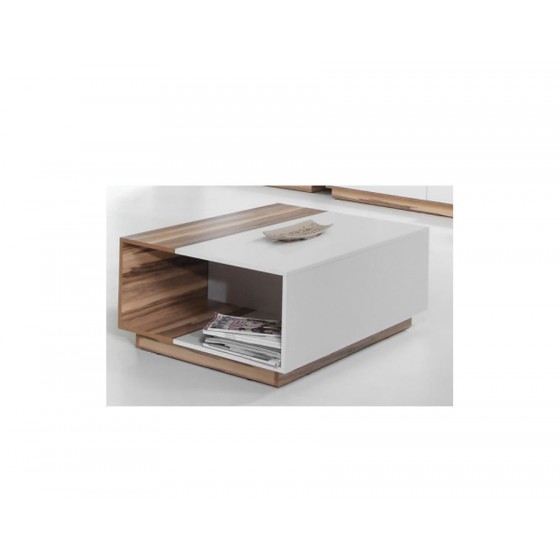 Table basse double plateau en bois, rectangle, Gamme mya