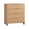 Commode 4 tiroirs, Gamme simple, marque vox