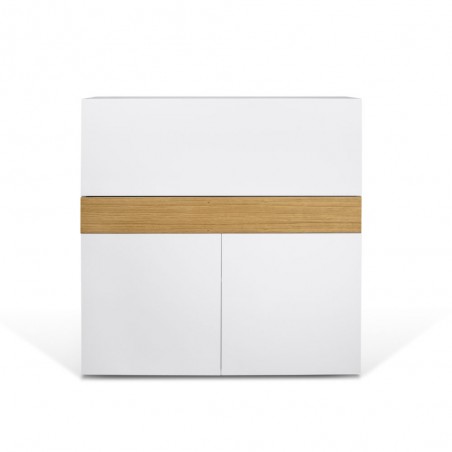 Meuble secretaire design 3 portes 1 tiroir , Gamme focus