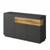 Buffet en bois, 3 portes, 1 tiroir, Gamme florence
