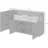 Buffet en bois, 3 portes, 1 tiroir, Gamme florence