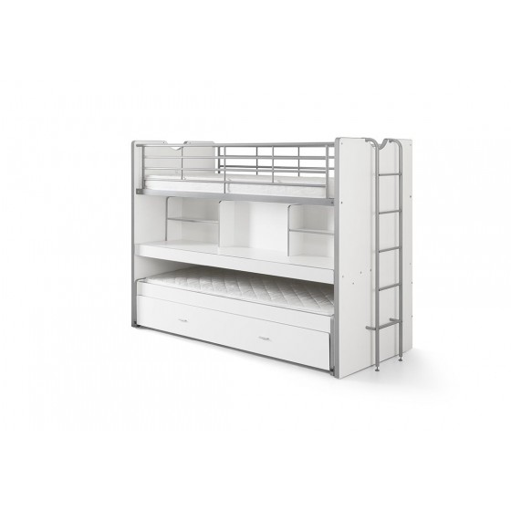 Lit superpose enfant 90x200 avec rangements , Gamme bonny