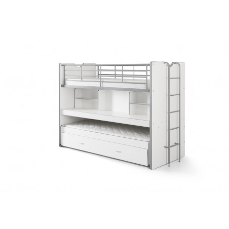 Lit superpose enfant 90x200 avec rangements , Gamme bonny