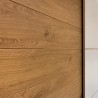 ARMOIRE DRESSING DESIGN 2 PORTES COULISSANTES CHENE ET BLANC ? GAMME WESEL