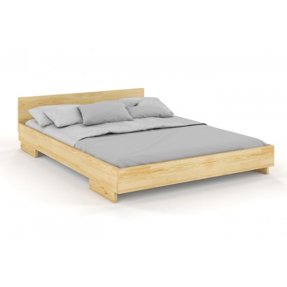 Lit bas design en  bois pin massif , Gamme slim