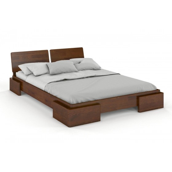 Lit bas design en  pin  massif , Gamme miro
