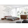 Lit adulte design en pin massif , Gamme indigo