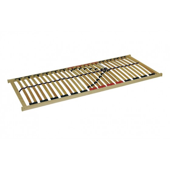 Sommier a lattes multiplis bois hetre  massif zone lombaire reglable , Gamme slimwood