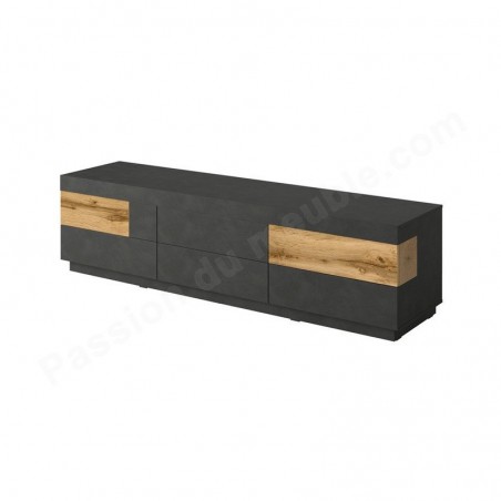 Meuble tv en bois, 6 tiroirs, Gamme florence