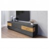 Meuble tv en bois, 6 tiroirs, Gamme florence